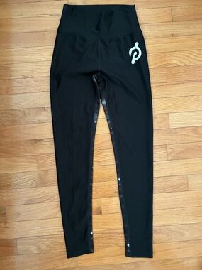 Peloton Black Leggings with Logo Detail